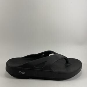 Oofos Ooriginal Flip Flops Womens Size 9 Mens 7 Black Comfort Recovery Sandals